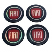 Силиконовые наклейки на диски Fiat NND 027 голографические 4 шт